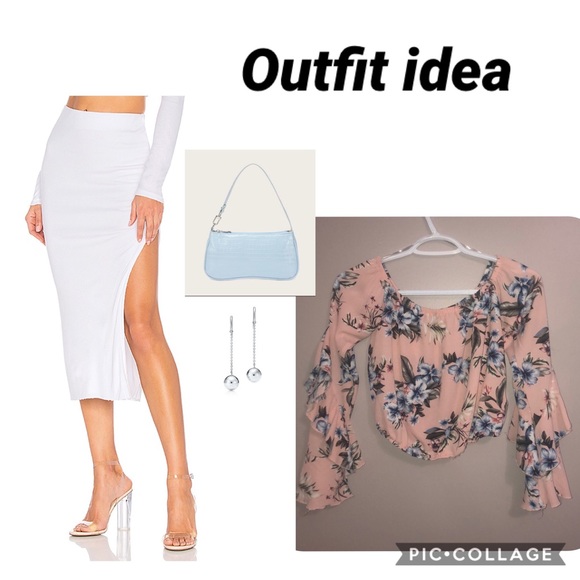 Sirens Pink floral off the shoulder top - Picture 4 of 4